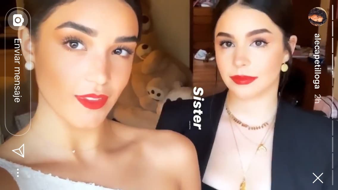 La calificó como "mejor amiga y hermana", "mejor cómplice" y aseguró que 
<b><a href="https://www.univision.com/famosos/una-vez-me-avento-un-control-a-la-cabeza-no-todo-es-paz-entre-las-hijas-de-biby-gaytan-y-eduardo-capetillo-video" target="_blank">"muere de ganas de seguir creciendo"</a></b> junto a ella. 
<br>