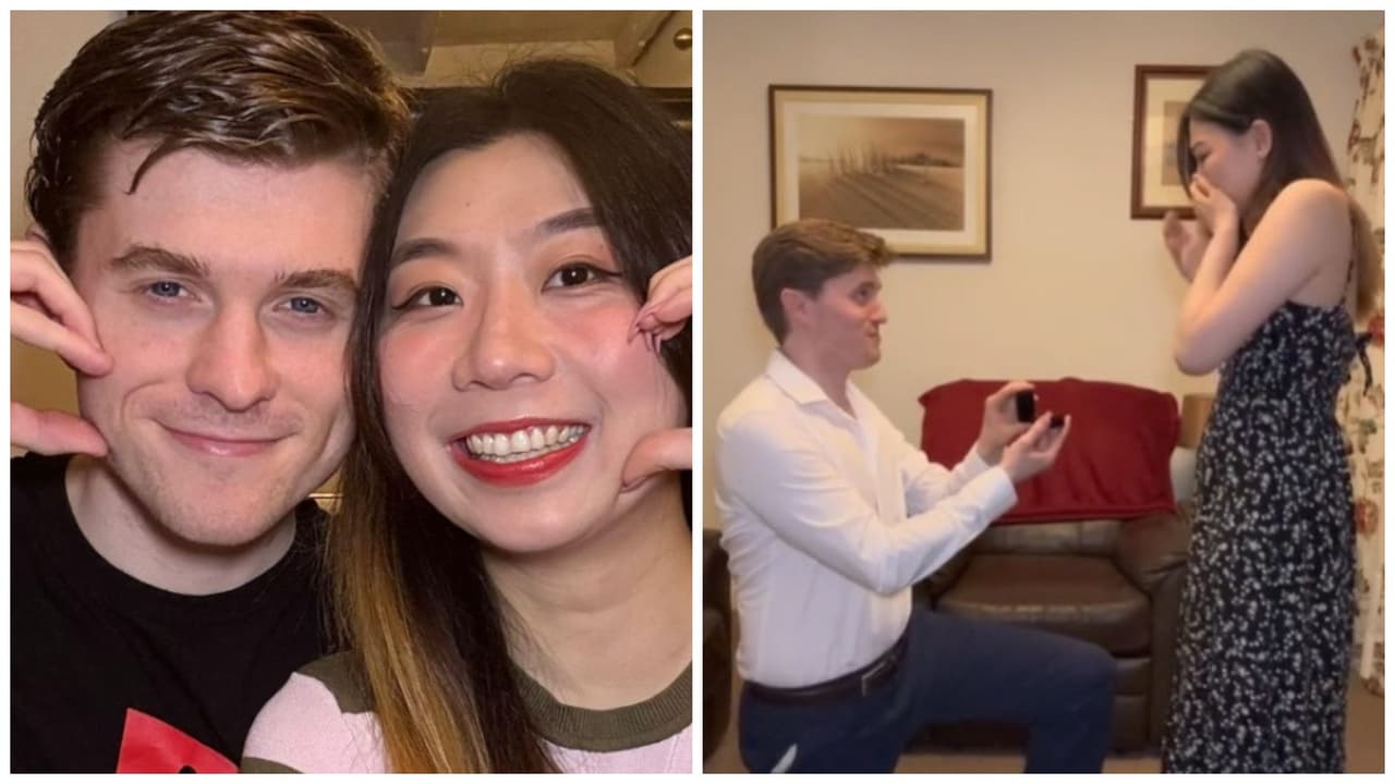 Aprende chino para pedirle matrimonio a su novia y en redes piden “no conformarse con menos”