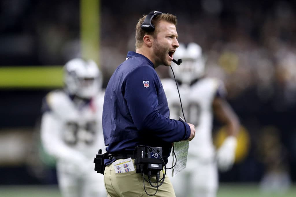 Los Rams avanzan al Super Bowl por cuarta vez. Sean McVay, quien cumple 33 años el jueves próximo, se convertirá en el head coach más joven en la historia del Super Bowl.