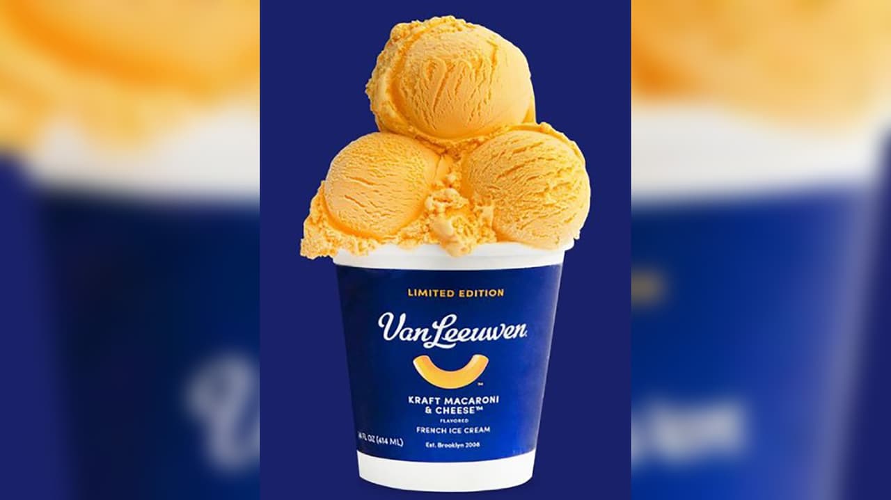 ¿Antojos raros? Dos empresas crean el helado de macarrones con queso para dos celebraciones