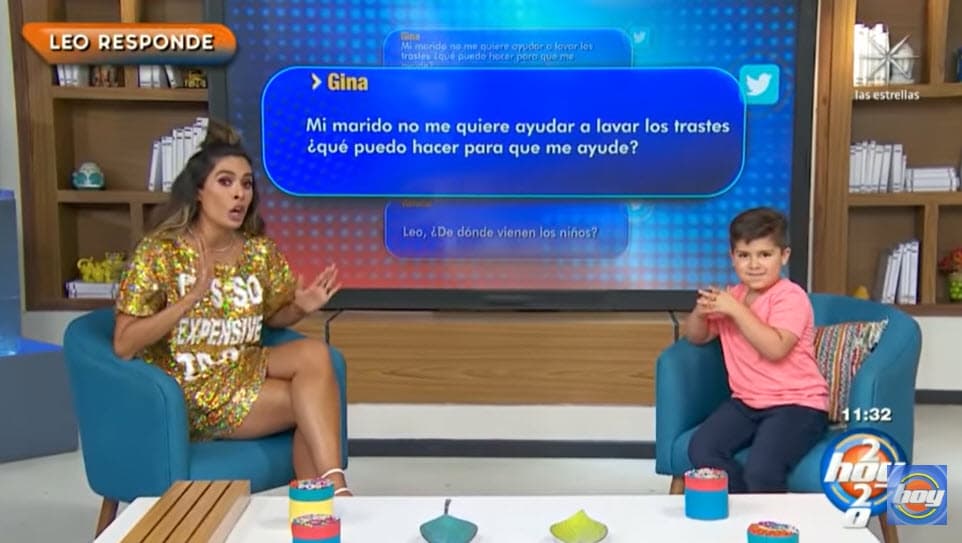 La primera fue: "Mi marido no me quiere ayudar a lavar los trastes, ¿qué puedo hacer para que me ayude?"
<br>