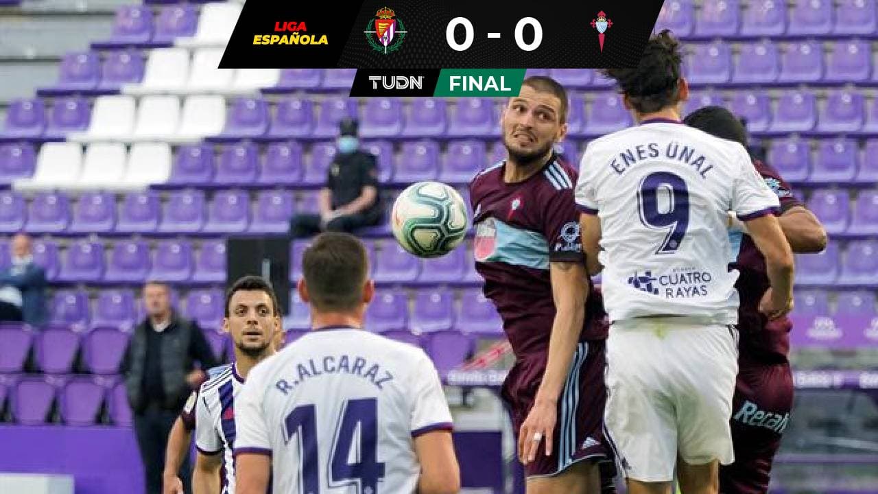 Celta, con Néstor Araujo todo el partido, empató ante Valladolid