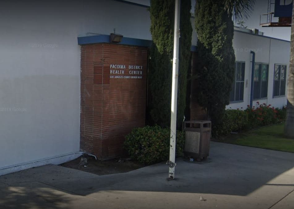 <b>Pacoima Public Health Center</b>
<br>Dirección: 13300 Van Nuys Blvd., Pacoima, CA 91331
<br>Más información: (818) 896-1903 
<br>Lunes a viernes 8:00am to 4:00pm
<br>