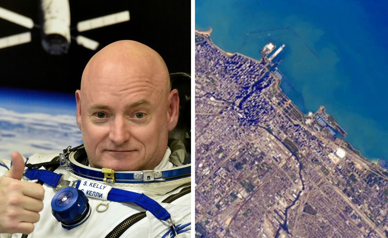 El Soldier Field visto desde el espacio