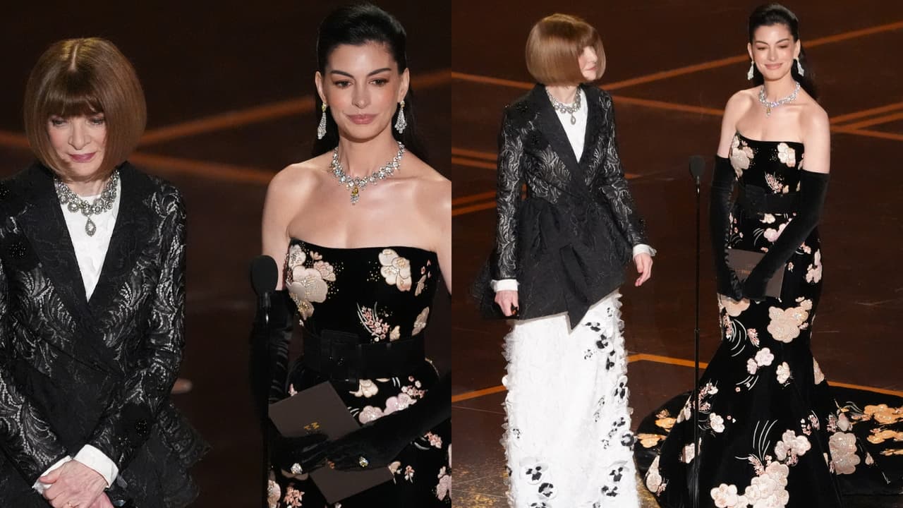 Anne Hathaway vive momento al estilo de 'Devil wears Prada' con Anna Wintour en el Oscar 2026