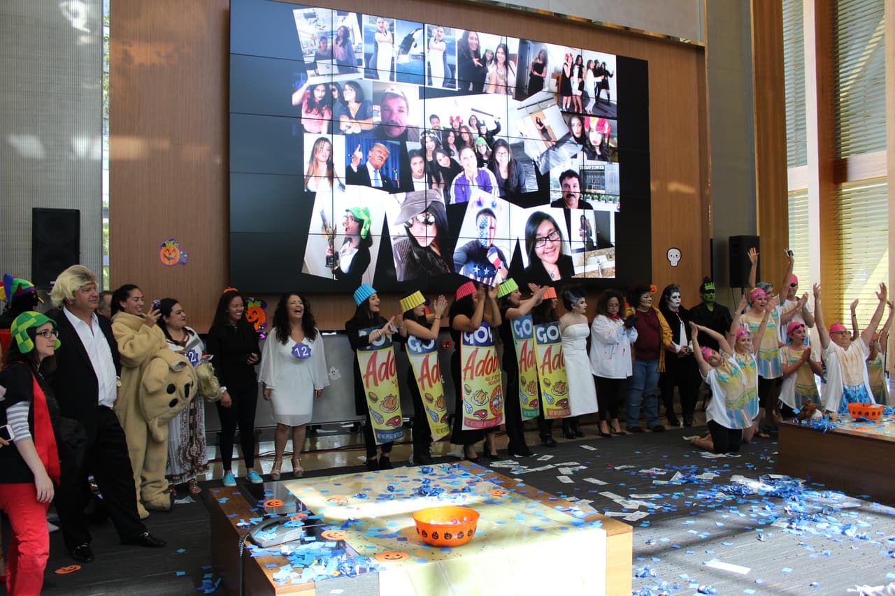 El equipo de Univision Los Angeles festejó Halloween a lo máximo y la gran fiesta contó con la presencia de personajes de la talla de Pitbull, Paquita la del Barrio, Donald Trump y hasta El Chapo.