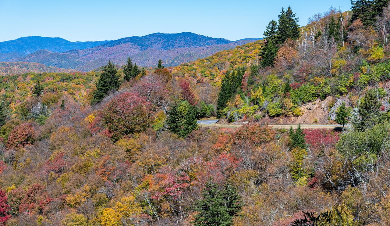 Blue Ridge Parkway es técnicamente una carretera nacional, no un parque nacional. Sin embargo, los parques y la vía nacional son operados por el Servicio de Parques Nacionales.