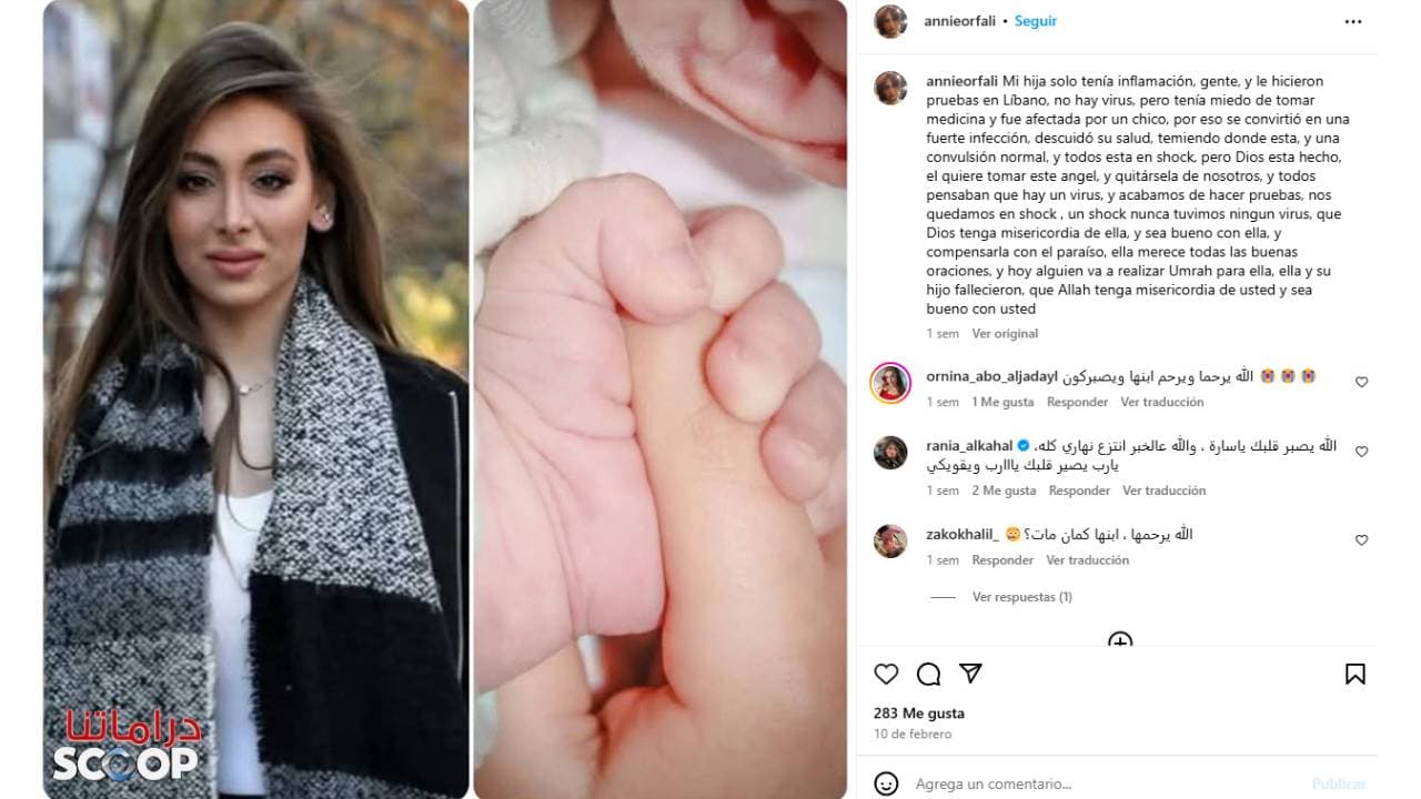 Madre de Angy Morad da a conocer su muerte y la de su nieto.