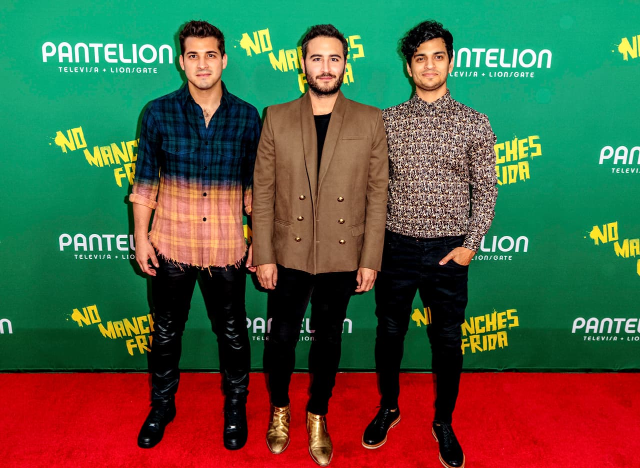 El grupo Reik también asistió al estreno.