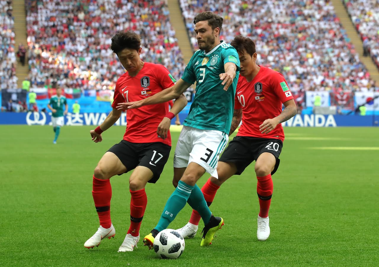 Las cuentas eran claras, ambos tenían que ganar para seguir soñando en una clasificación y luego esperar un triunfo de México sobre Suecia. Corea había periddo sus dos partidos y Alemania llegaba de ganarle a los suecos.