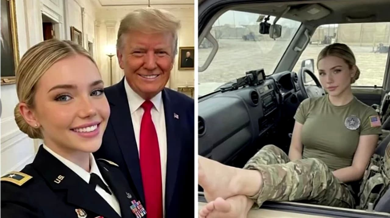 El poder de la IA: Ella es la sargento Jessica Foster, influencer pro MAGA creada con Inteligencia Artificial