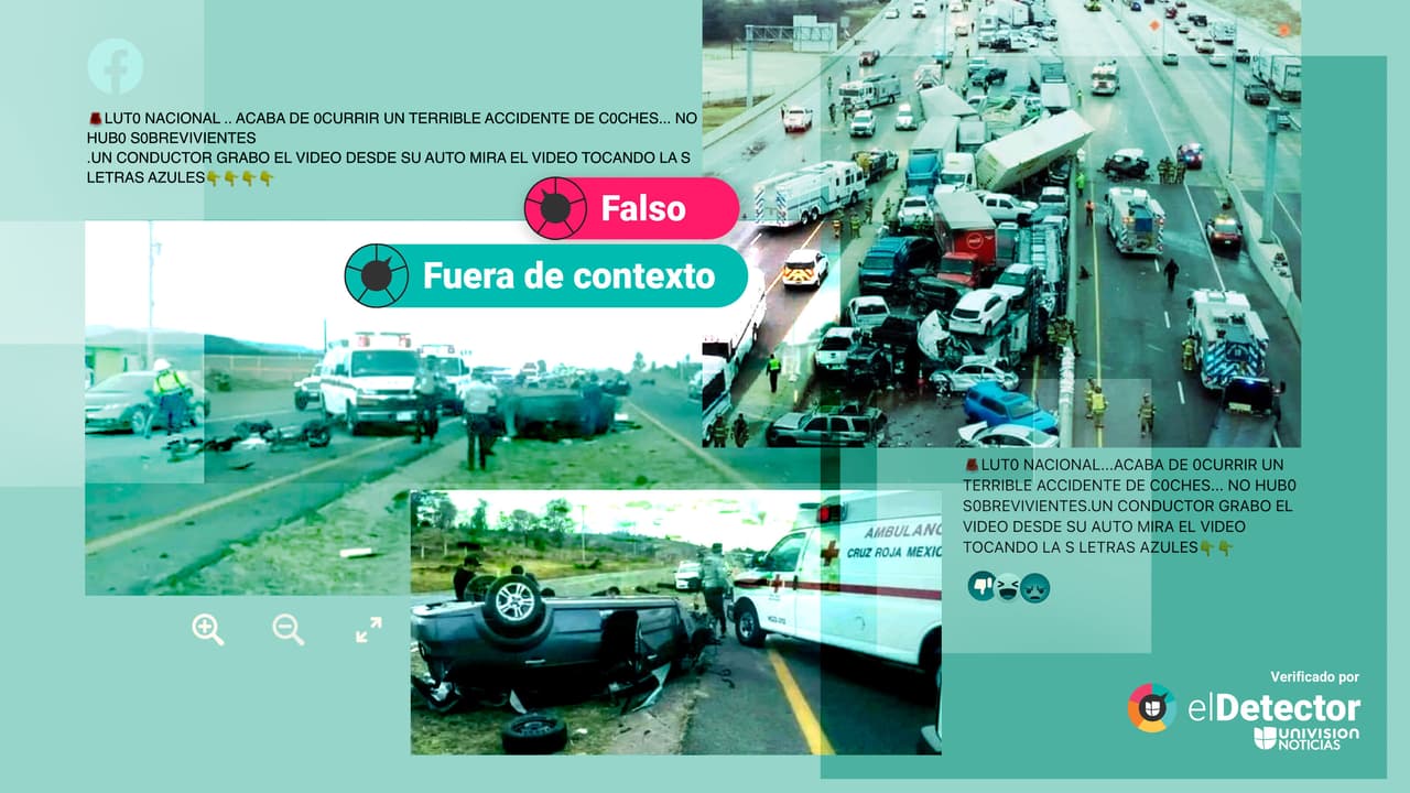 Es falso que los accidentes de tráfico que muestran estas publicaciones acaban de ocurrir