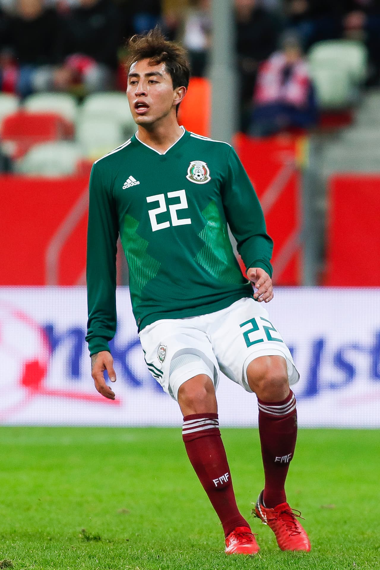 Omar Govea fue el último cambio del Tri. Debutó en esta oportunidad y apenas jugó 16 minutos - s/c