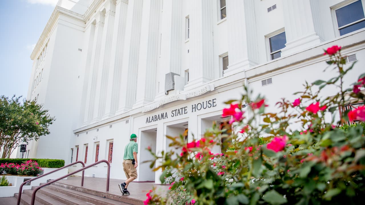 The Alabama State House, the site of multiple protests since the legislation was passed.