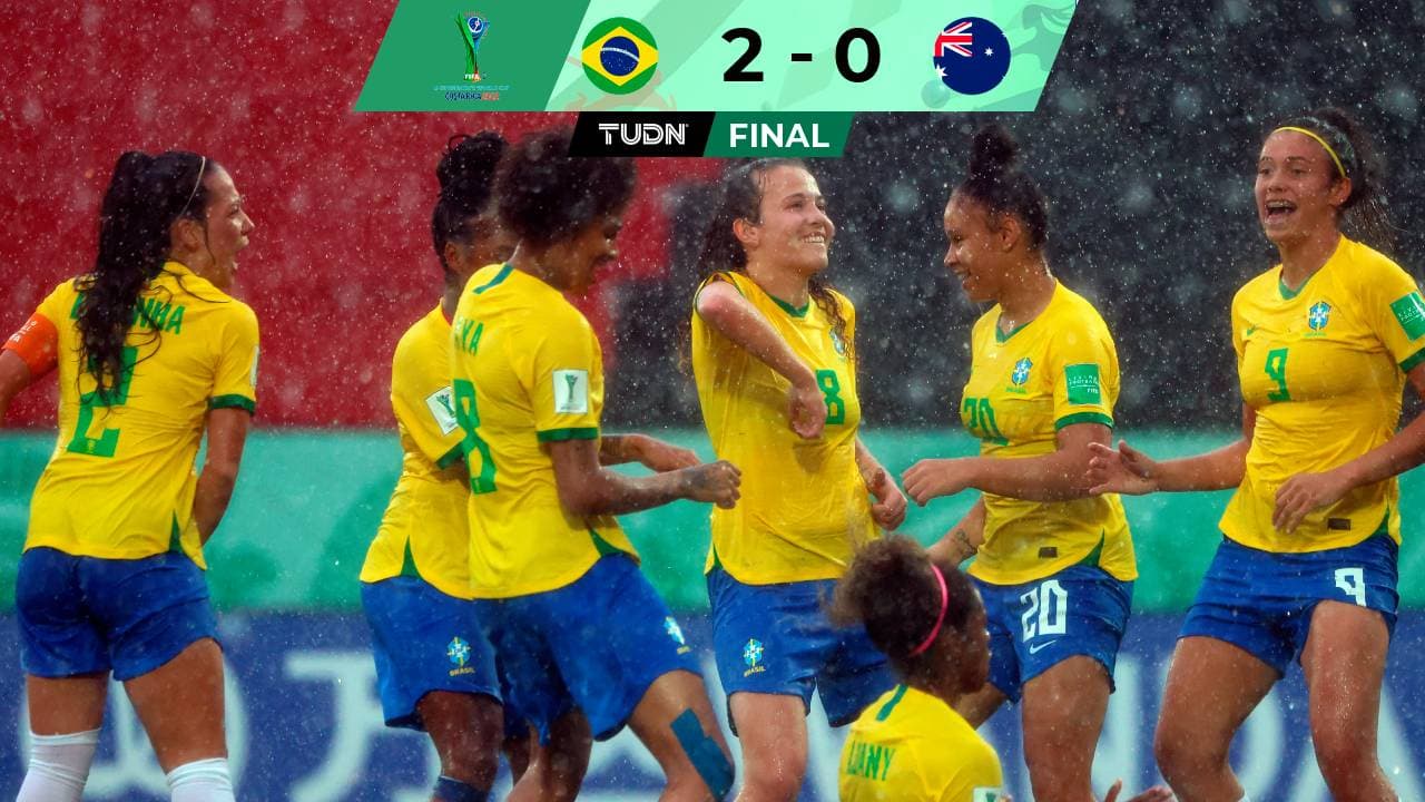 Brasil femenil Sub 20 2-0 Australia Femenil Sub 20, Resultado goles y resumen