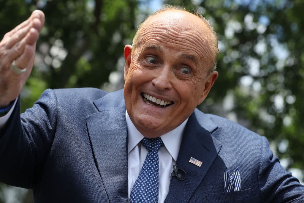 Rudy Giuliani, durante una rueda de prensa en la Casa Blanca, el 1 de julio de 2020.