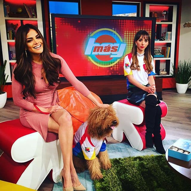 La guapísima Marisol Gonzáles estuvo con su tierna mascota y Nat Tellez.