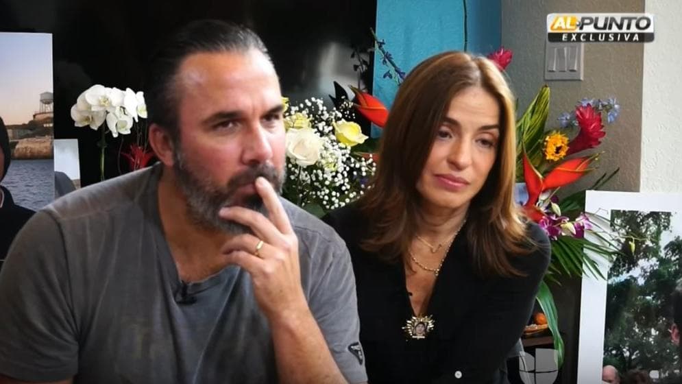 The parents of Joaquin Oliver, Manuel and Patricia.