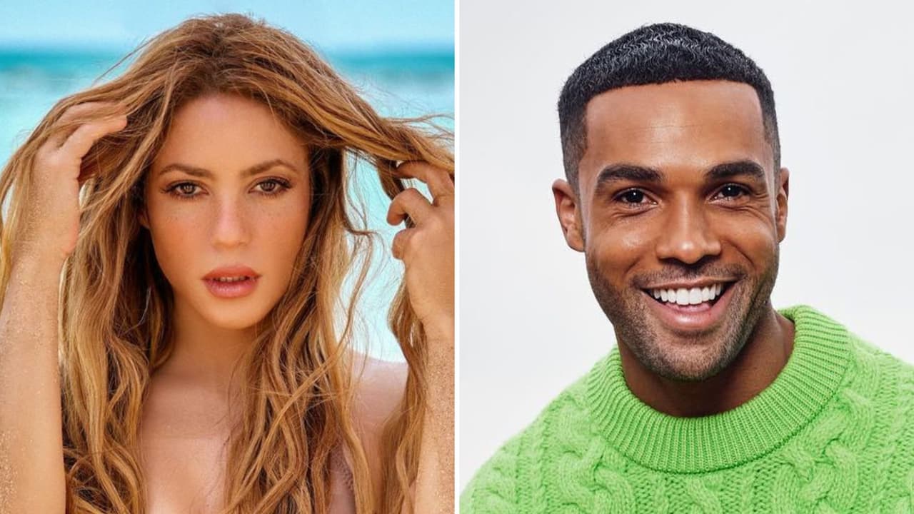 Con todo y beso, Shakira posa junto al actor Lucien Laviscount: las fotos