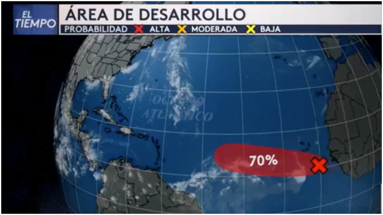 Onda tropical con 70% de posibilidades de desarrollo tropical amenaza las Antillas y Florida