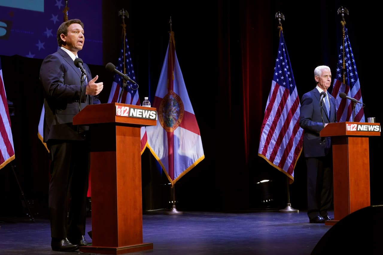 Debate Florida: DeSantis no aclara si cumplirá el mandato completo si lo reeligen gobernador