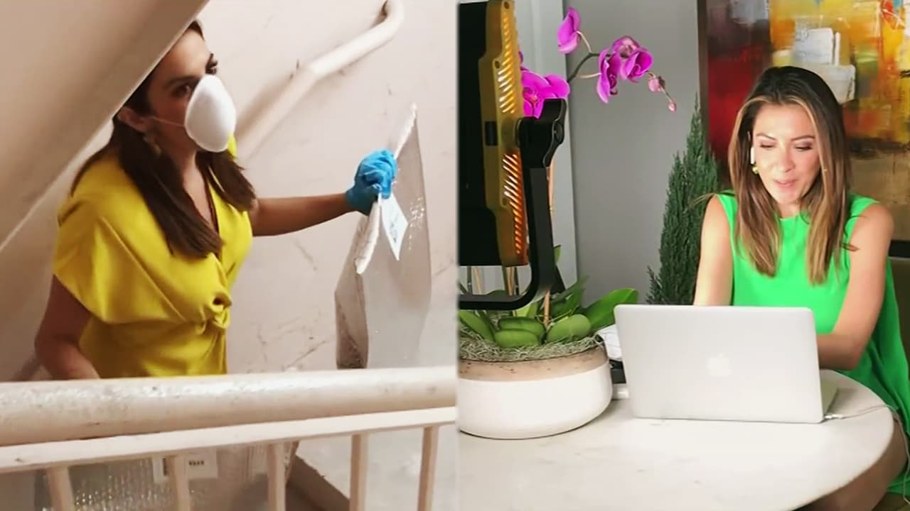 Y aunque Maity no ha pisado el estudio en semanas, sí tiene que seguir 
<a href="https://www.univision.com/shows/despierta-america/maity-interiano-no-viaja-pero-sigue-imparable-trabajando-en-casa-y-cuidando-su-salud-del-coronavirus-video">estrictas rutinas de limpieza</a> por cada vez que ha tenido que ir a la calle, a comprar artículos esenciales. Y nos contó cuál es el procedimiento a seguir.