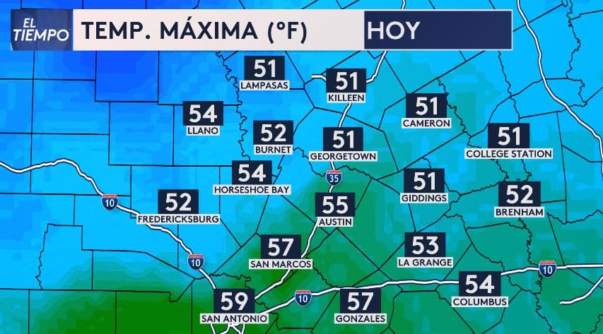 ¡Salga bien abrigado: se esperan temperaturas frías en Austin! 