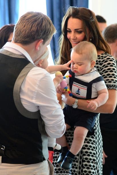 Además, pudimos notar que el tercero en la línea de sucesión a la corona británica era el bebé más grande de todos.