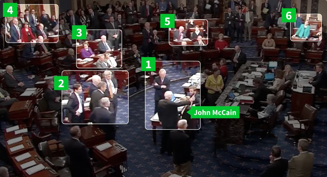 Análisis visual de la sorpresa en el Senado ante el histórico "no" de John McCain