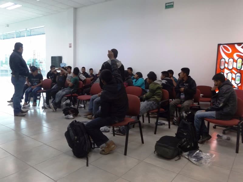 El grupo de migrantes fue puestoa disposición del Instituto Nacional de Migración