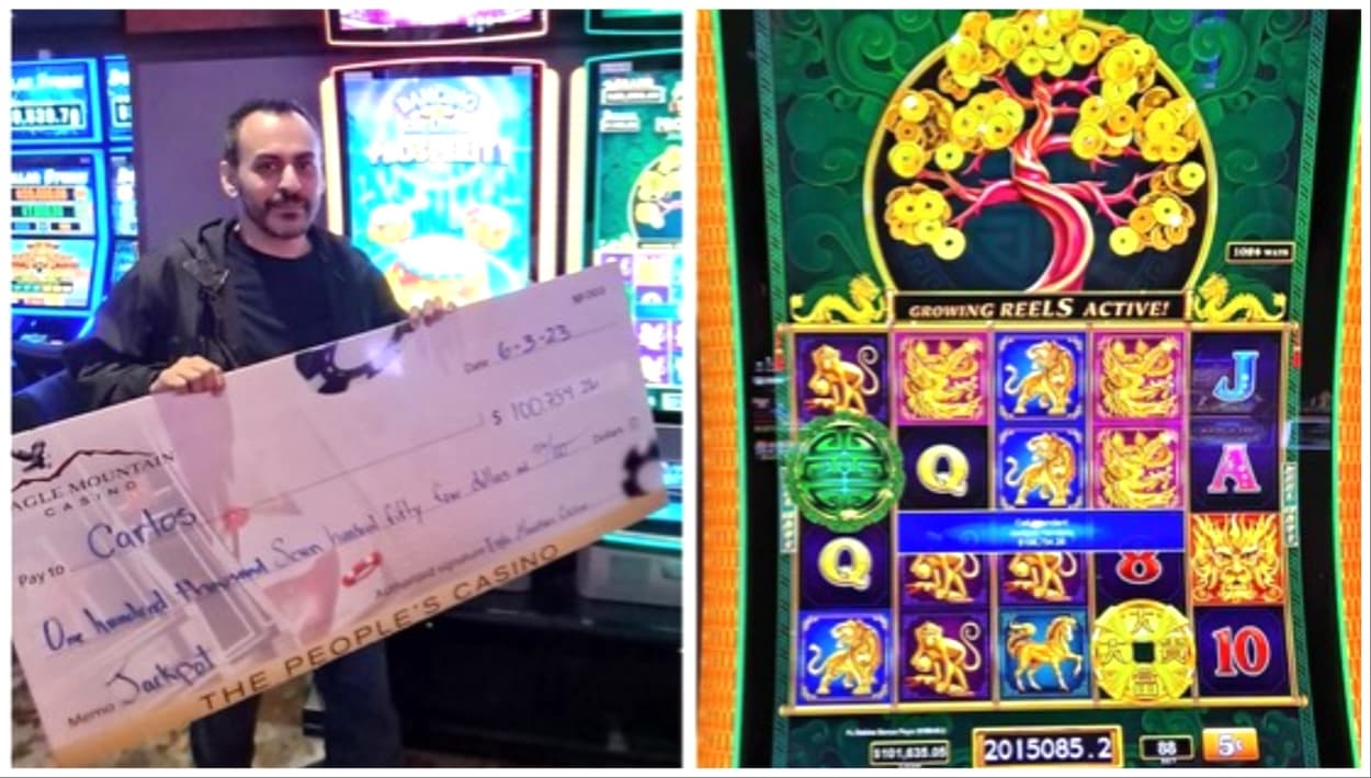 Hombre de Bakersfield invierte $4 y gana $100,000 en una máquina tragamonedas