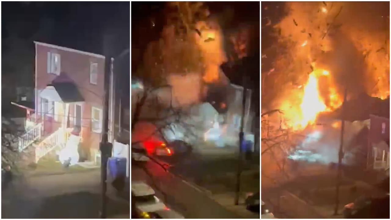Así fue como ocurrió la explosión en una casa de Arlington, Virginia, la noche del lunes.