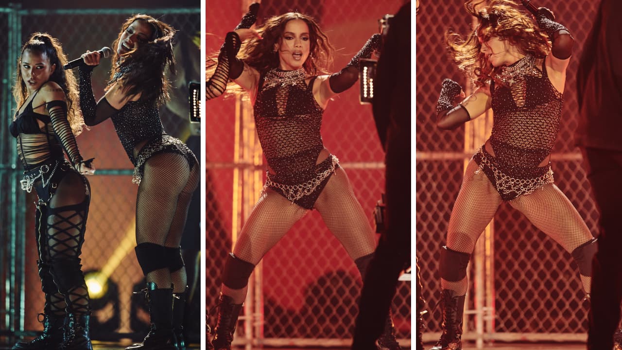 Anitta llenó de sensualidad el escenario de los AMAs con el medley 'Double Team' y 'Sabana'.
<br>