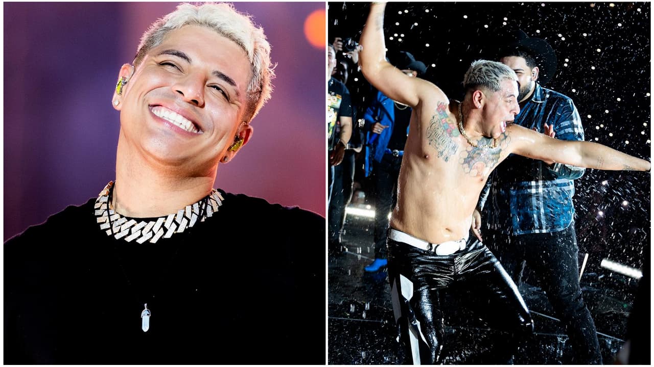 Grupo Firme se 'desquita' de Eduin Caz por "mala copa" y le dio tremendo baño en su cumpleaños