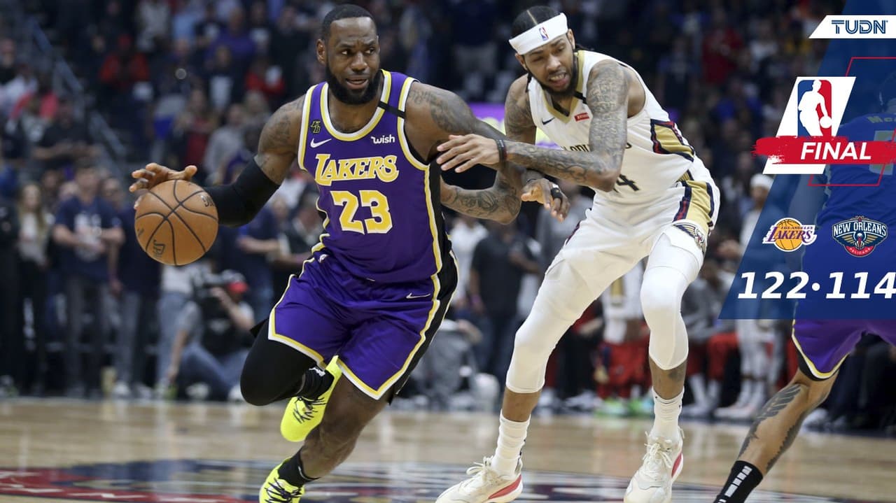 LeBron James se anota un triple doble y Lakers vencen a Pelicans