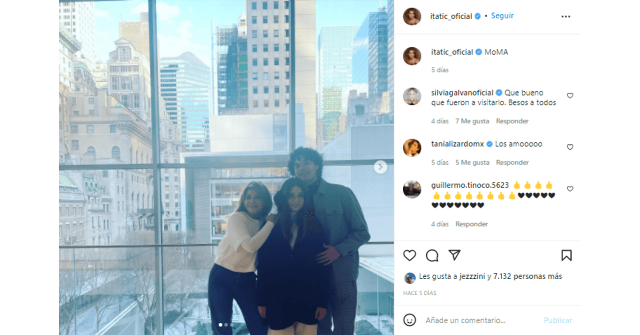 Itatí Cantoral e hijos