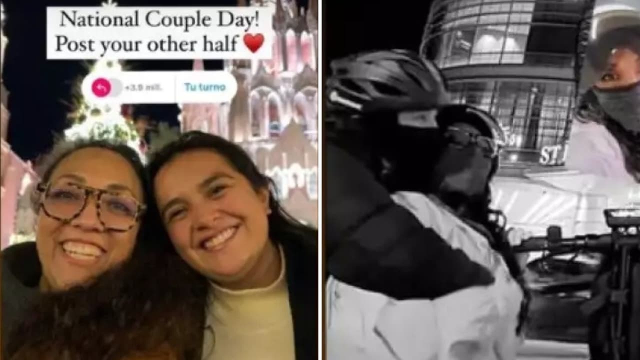 Michelle Rodríguez y su pareja Victoria.