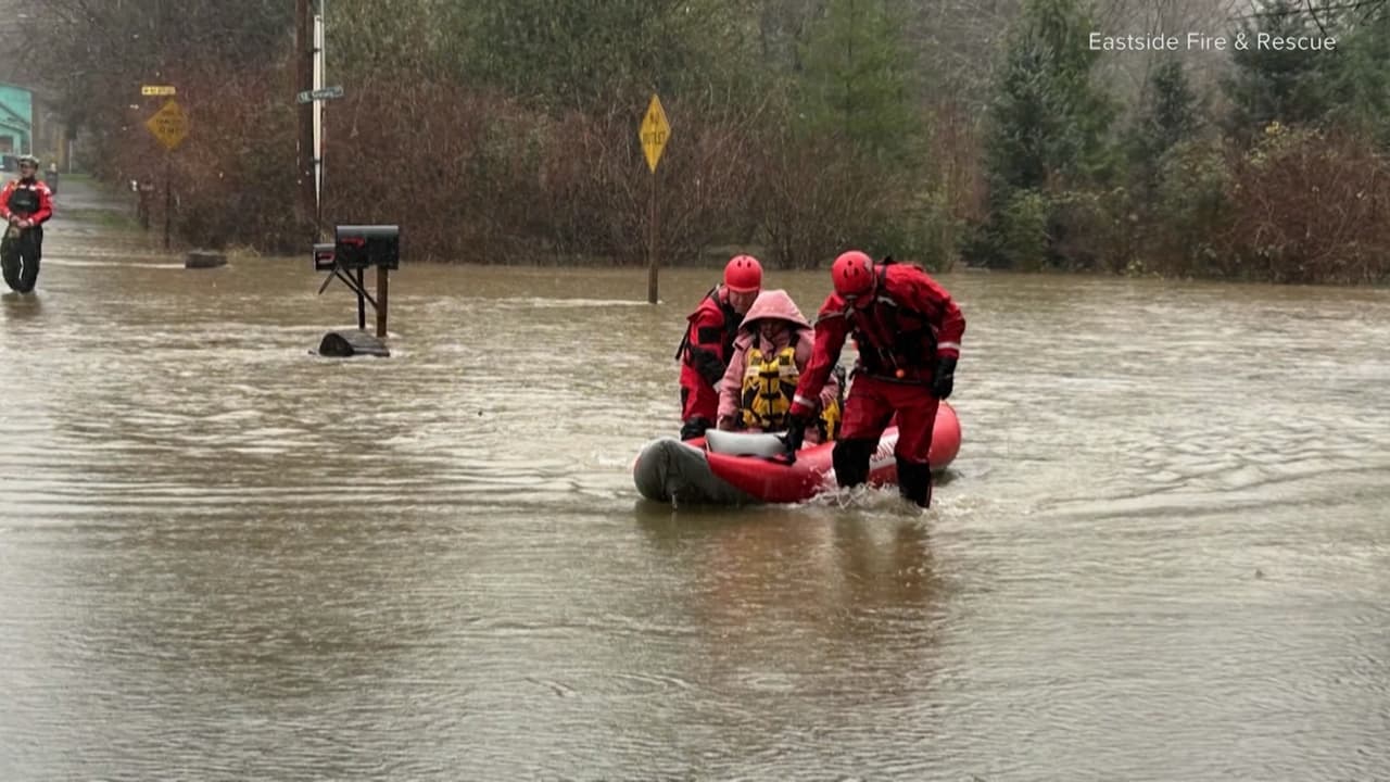 Inundaciones en Washington: cerca de 100,000 personas bajo alerta de evacuación