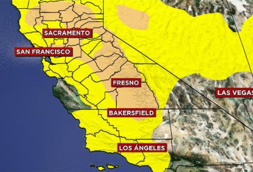 Un 70% del estado de California se encuentra bajo sequía