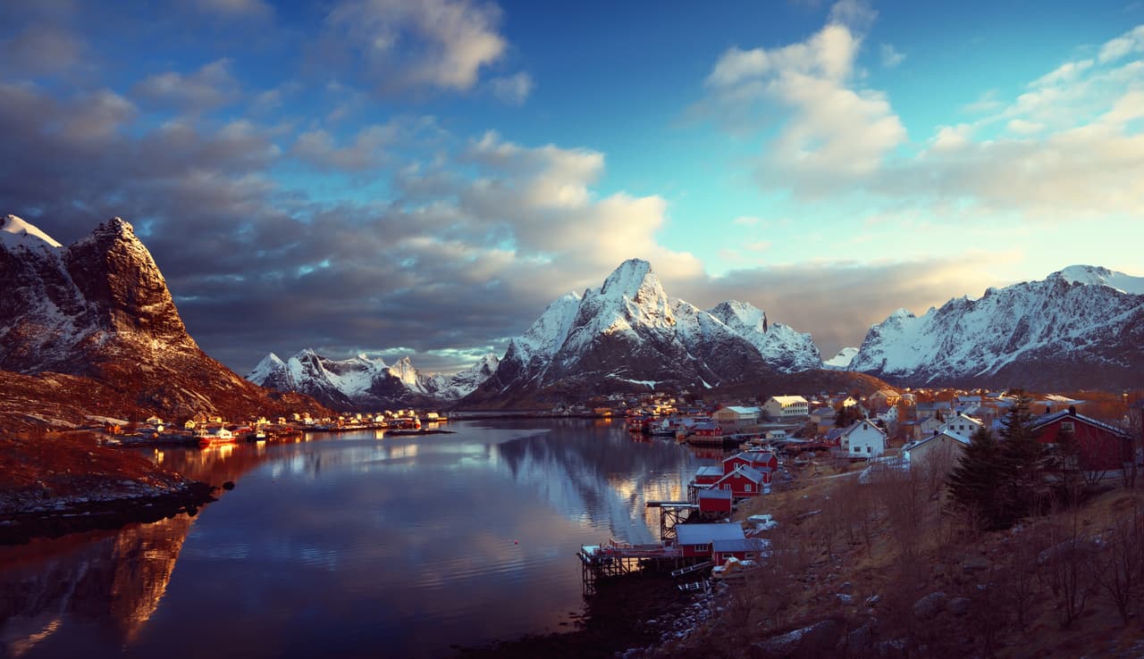 Las islas de Lofoten, en Noruega.