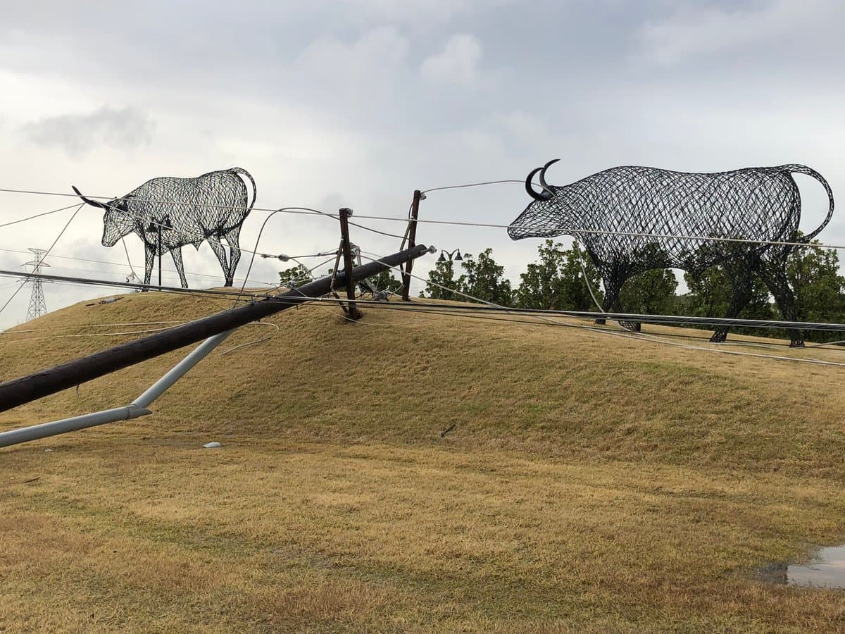 Las tormentas de esta mañana también afectaron varias zonas en Coppell.