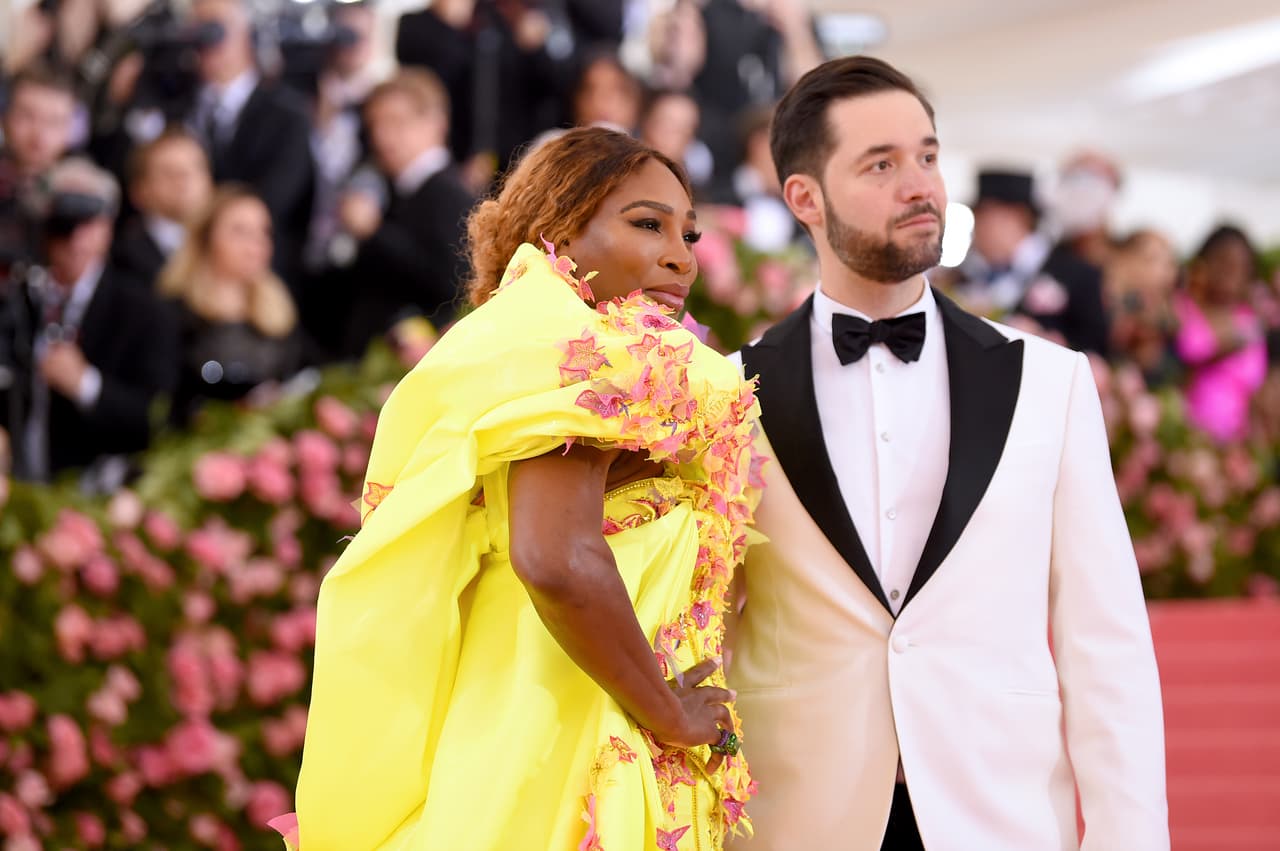 Serena Williams con su marido Alexis Ohanian.