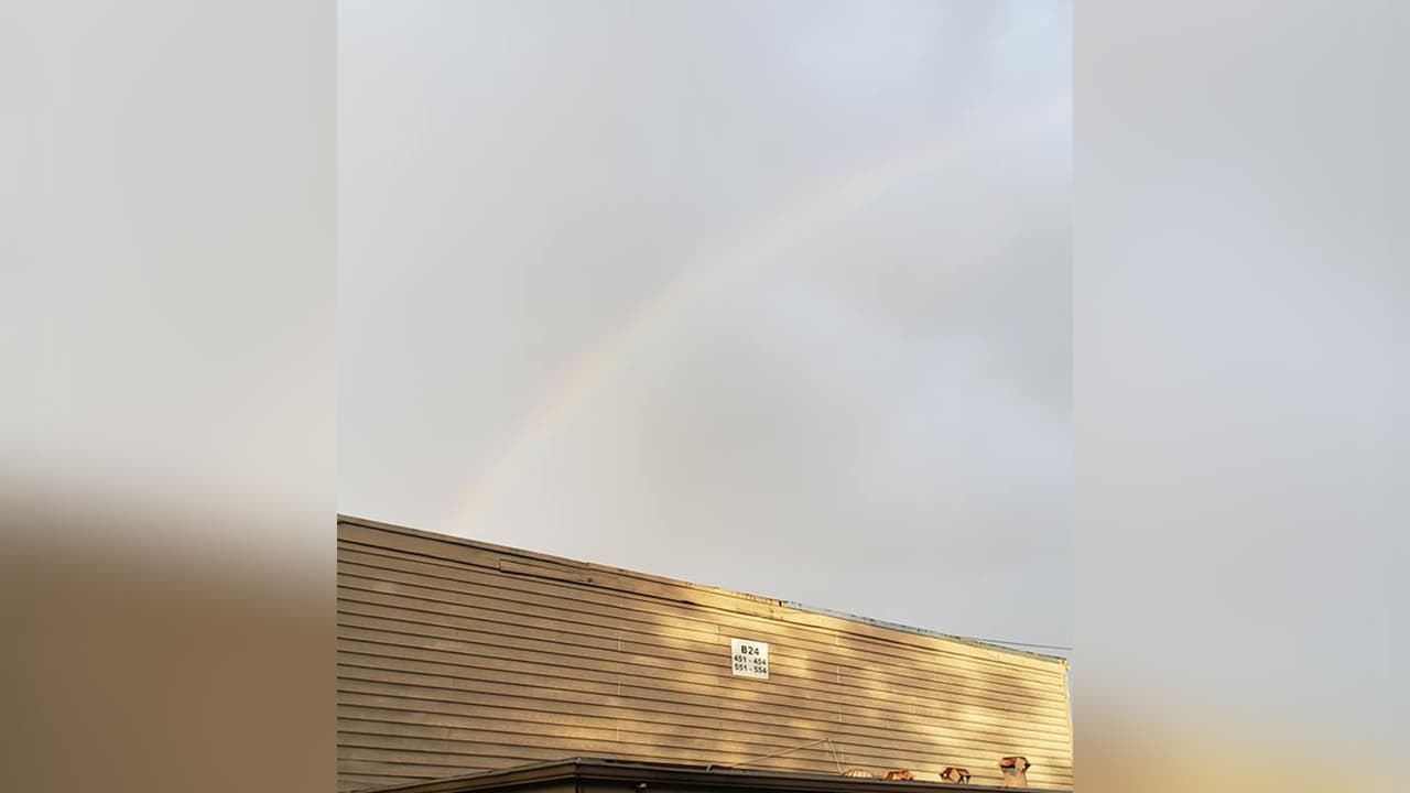 "El arcoiris entre soledo y nublado", indica Dulce Tamayo