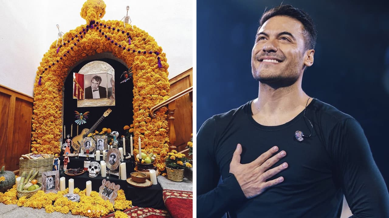 Carlos Rivera muestra los emotivos altares dedicados a su padre: "la primera vez que recibimos a mi papá"