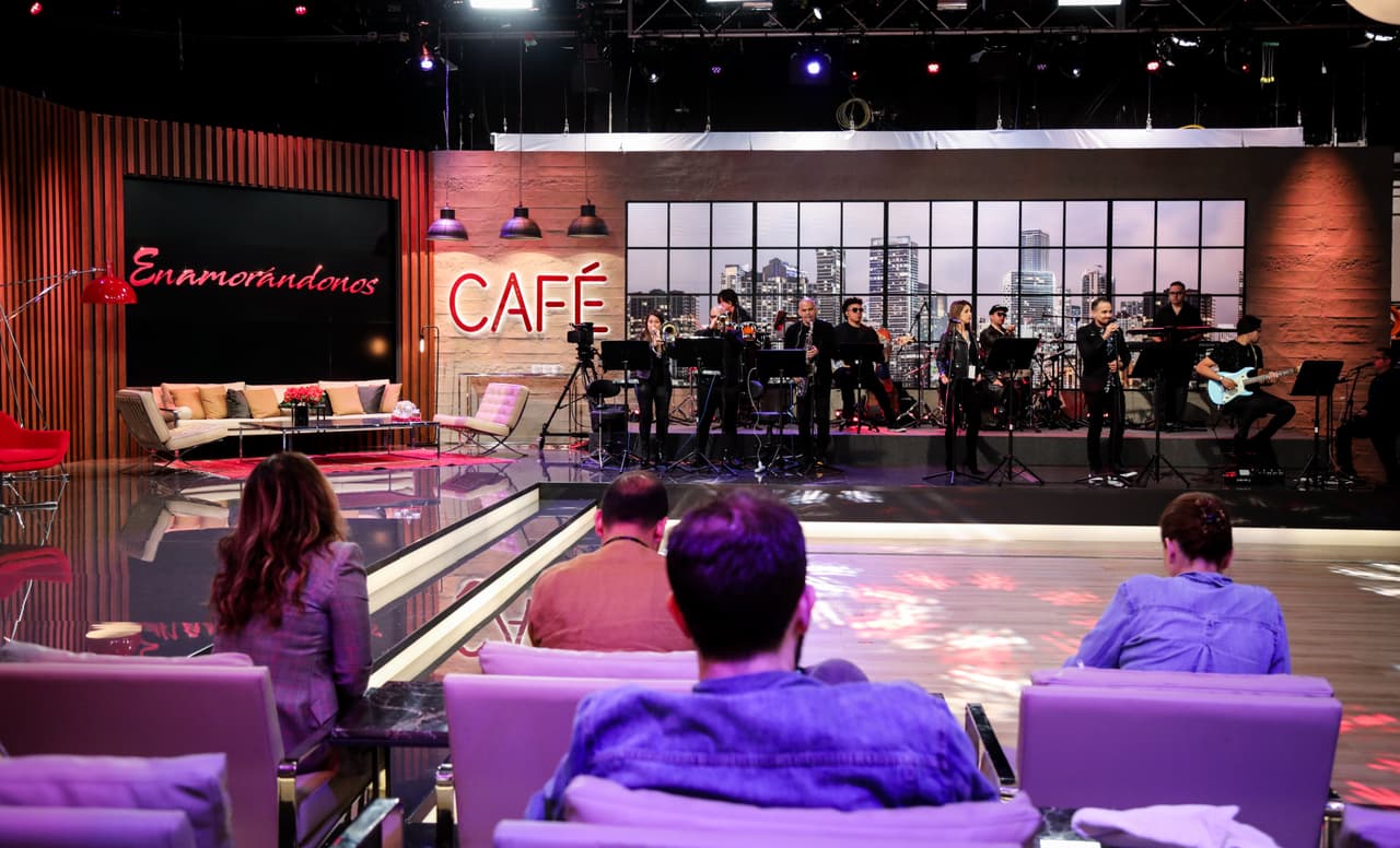 Esta es la vista que tiene el público.