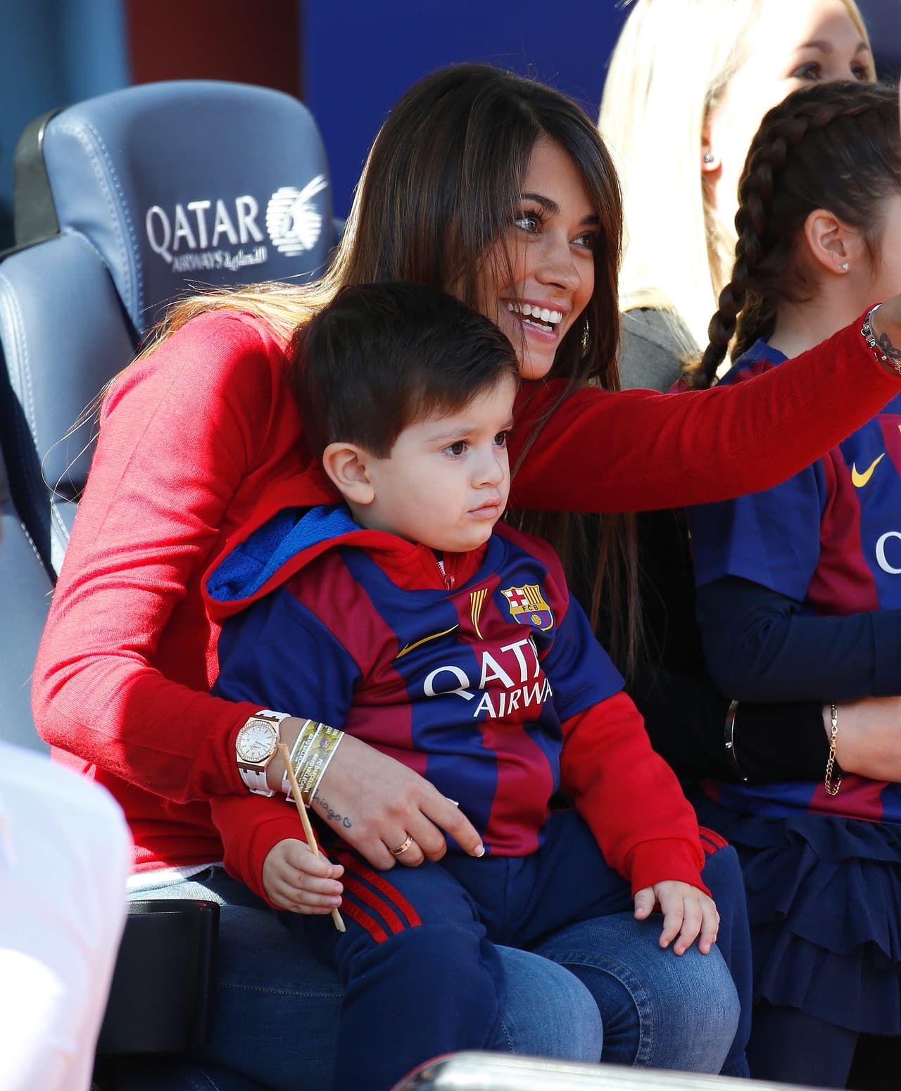 Y fue un hermanito para el pequeño Thiago.