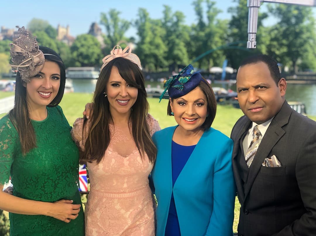 Fue enviada especial para cubrir la boda real entre el príncipe Harry y Meghan Markle, celebrada en el Castillo de Windsor, para ofrecer todos los detalles que sucedieron en la ceremonia y la fiesta.