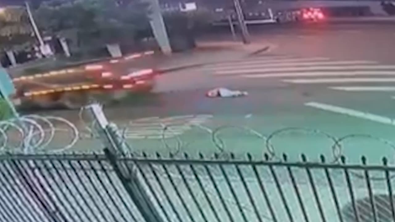 Camión de carga atropellan a una persona en Sun Valley