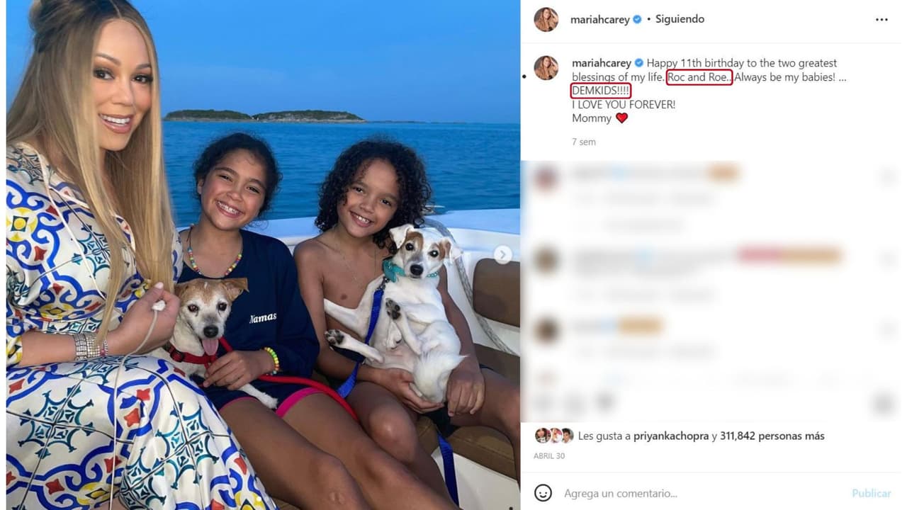 Mariah Carey y sus hijos