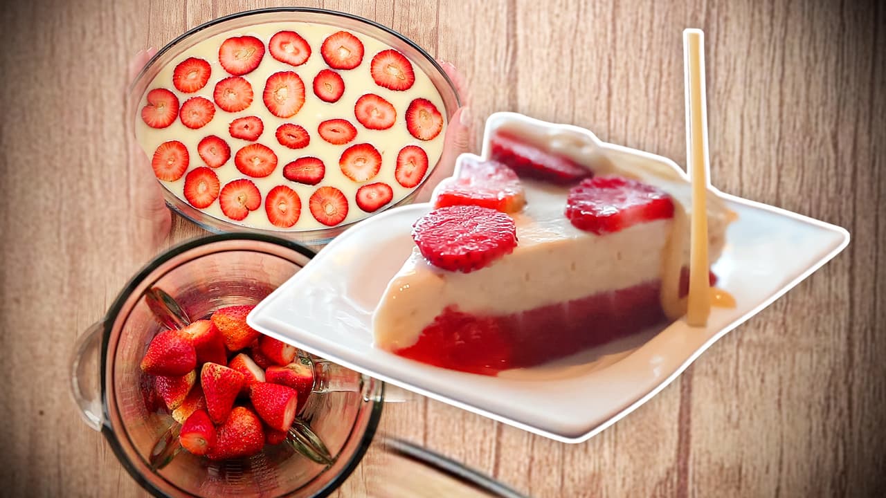 Sorprende a tus invitados con una deliciosa torta helada de fresa